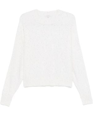 Antonelli Sequin-Embellished Jumper - White