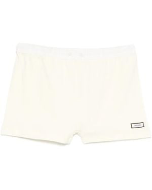 Entire studios Elastic-Waist Mini Shorts - White