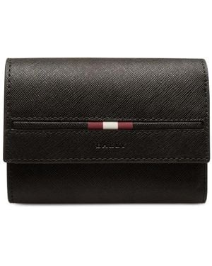 Bally Portefeuille En Cuir À Détail De Ruban - Noir