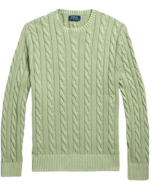 Polo Ralph Lauren Cable-Knit Cotton Jumper - Green