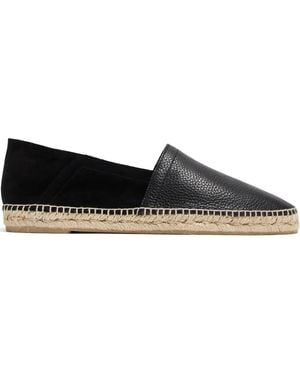 Castañer Suede Panel Flat Shoes - Black