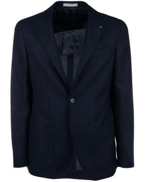 Corneliani Single-Breasted Blazer - Blue