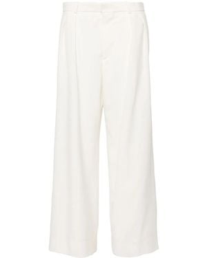 Wardrobe NYC Low-Waisted Tailored Pants - White