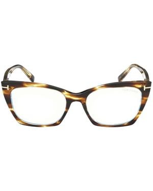 Tom Ford Cat-Eye-Brille - Braun