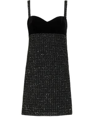 Costarellos Aphra Beaded Mini Dress - Black