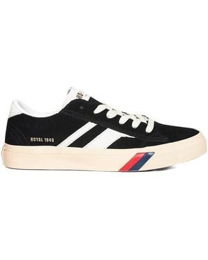 Pro Keds Gestreifte Royal Classic Sneakers - Schwarz