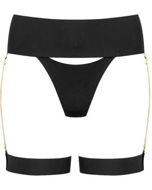Maison Close Tanga-Slip Mit Kette - Schwarz