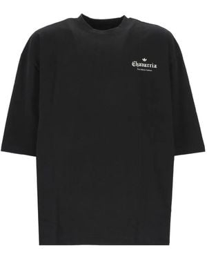 adidas X Willy Chavarria Logo-Print Rose-Graphic T-Shirt - Black