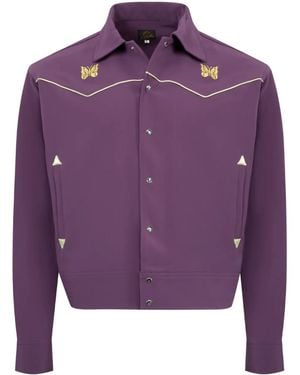Needles Long-Sleeved Casual Jacket - Purple