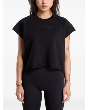 Under Armour Icon T-Shirt Mit Cut-Off - Schwarz