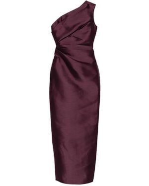 Solace London Asymmetrische Maxi-Jurk - Paars