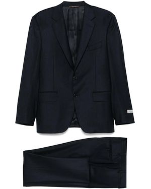 Canali Anzug Mit Nadelstreifen - Blau