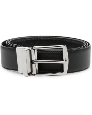 Giorgio Armani Reversible Buckle-Fastening Belt - Black