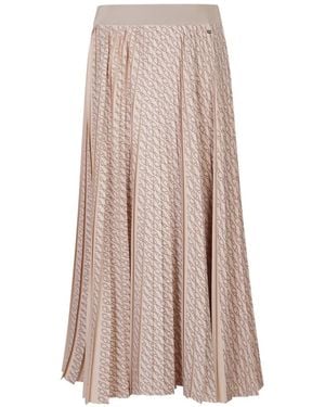 Herno Pleated Graphic Skirt - Pink