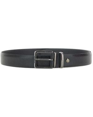 Carlo Pignatelli Leather Belt - White