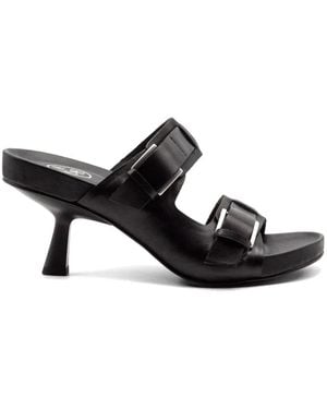 Ash Jakarta Buckled Leather Sandals - Black