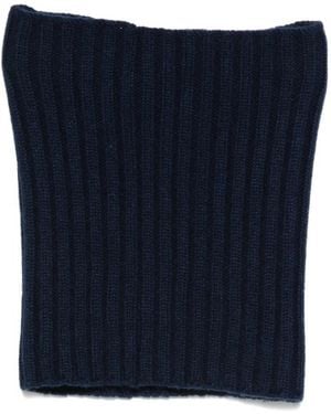 Dell'Oglio Cache-Cou En Cachemire Côtelé - Bleu