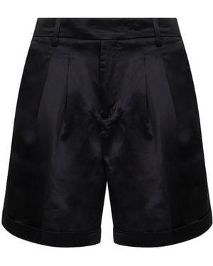 Briglia 1949 Pantalones Cortos Con Pinzas - Negro