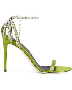 Giuseppe Zanotti Adele Sandalen Mit Kristallen 85Mm - Grün