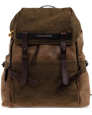 DSquared² Canadian レザートリム バックパック - ブラウン