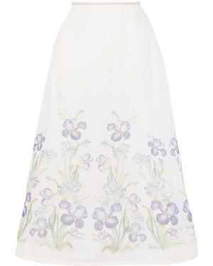 Zimmermann Falda Natura Acampanada - Blanco
