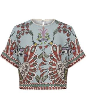 Lug Von Siga Dakota Graphic-Print Top - Grey