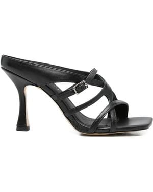 Bruno Premi Buckle-Strap Sandals - Black