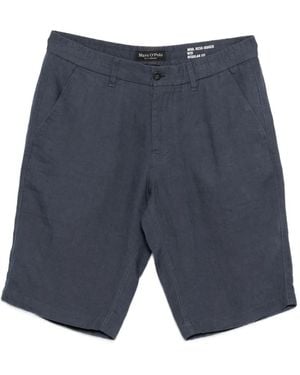 Marc O' Polo Linen Shorts - Blue