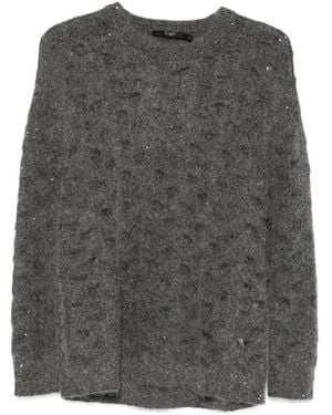 Seventy Jersey Con Lentejuelas - Gris