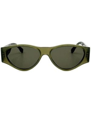 Fendi Geometrische Sonnenbrille Mit Logo - Grün