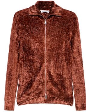 AYA MUSE Velvet Cardigan - Brown