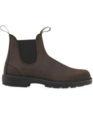 Blundstone 2340 Elasticated Leather Ankle Boots - Brown