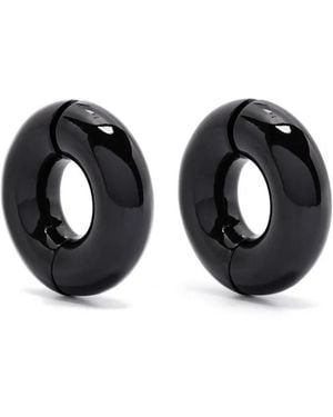 Uncommon Matters Large Stratus Hoops - Black