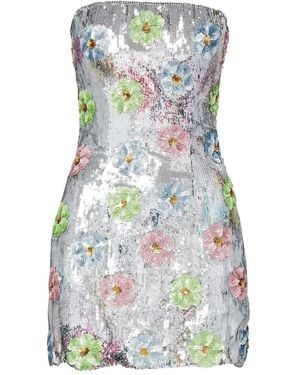 Brandon Maxwell The Esme Sequined Mini Dress - White