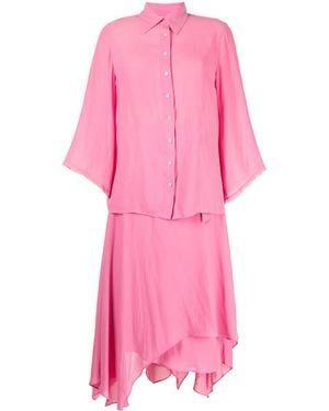 Baruni Hemd und passender Wickelrock - Pink