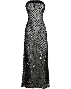 Roberta Einer Sequin-Embellished Midi Dress - Black