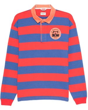 Bode Striped rugby polo shirt - Rot