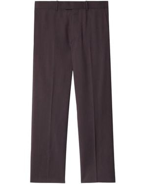Burberry Hook-And-Button Tailored Pants - Blue