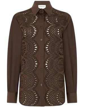 P.A.R.O.S.H. Cut-Out Shirt - Brown