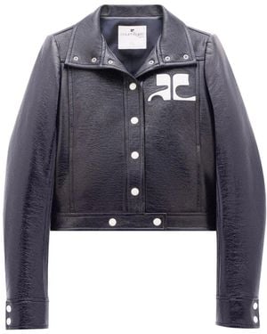 Courreges Cropped Jacket - Blue