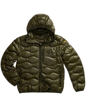 Blauer Quilted Hooded Jacket - Green