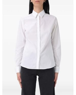 Fay Buttoned Long-Sleeve Shirt - White