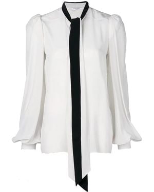 Givenchy Lavalliere Collar Blouse - White