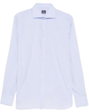 Truzzi Spread-Collar Button-Up Shirt - White
