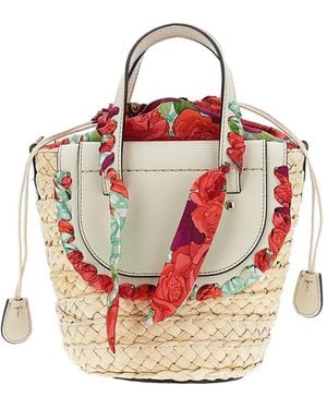 CUBA LAB Bolso De Mano Con Motivo Floral - Rosa