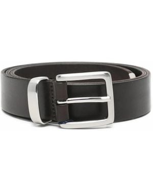 Anderson's Buckle-Fastening Leather Belt - Black