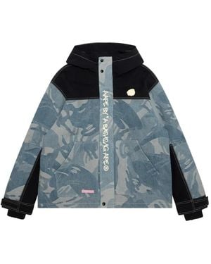 Aape By A Bathing Ape Jack Met Capuchon - Blauw