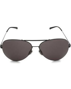 Gucci Pilot-Frame Double-Bridge Sunglasses - Black