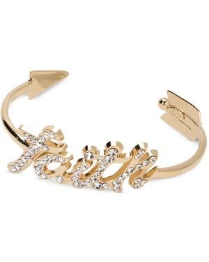 Red(V) Arrow Embellished Bracelet - Metallic