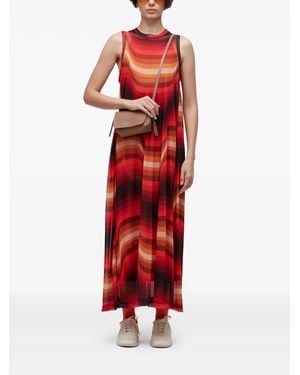 Osklen Ipanema Striped-Design Dress - Red